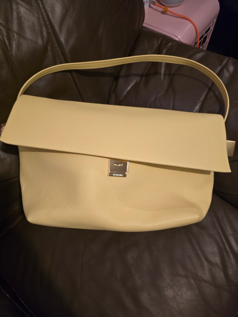 Jacquemus Le Rond Carré Leather Shoulder Bag - Pastel Butter Yellow (Unused)